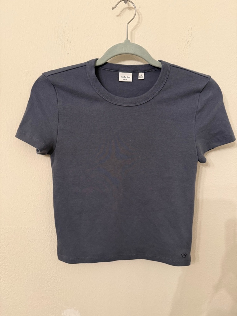 Aritzia Sunday Best Slate Crewneck Tee